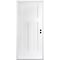Codel Doors 36" x 96" Primed White Shaker Exterior Fiberglass Door 3080LHISPSF3PSHK49161DM - alternate 1